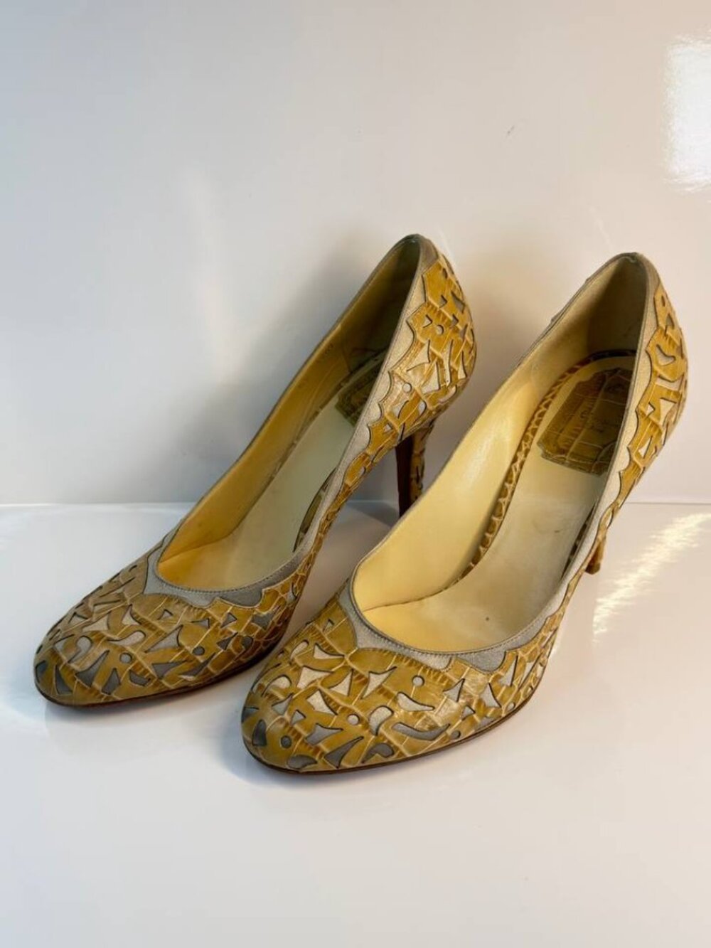 Vintage Christian Dior Leather Pumps – Made in Italy - EU 38 / US 8 - Picture 6 of 16